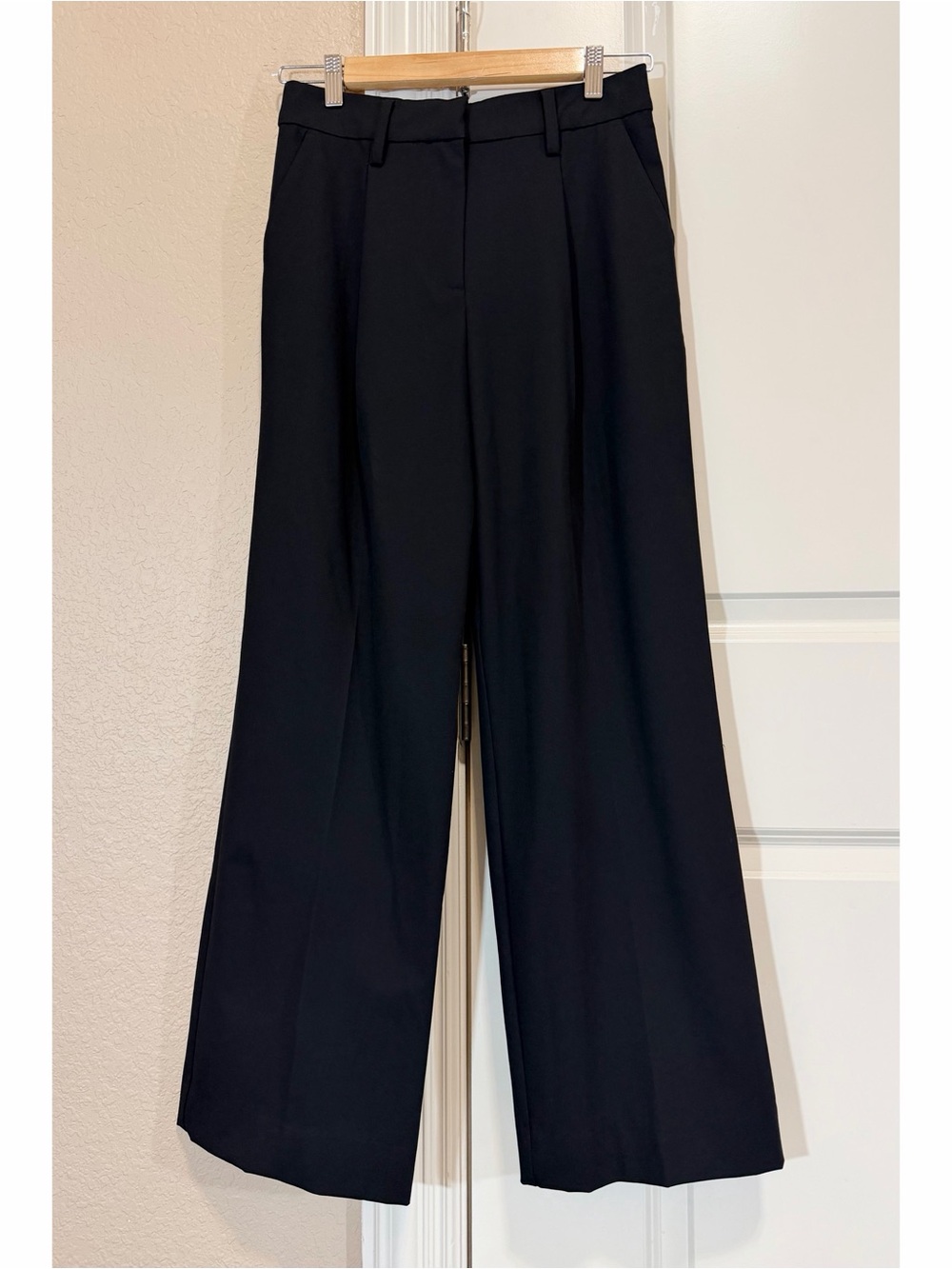 Reformation Black Wide Leg Pants - Picture 2 of 13